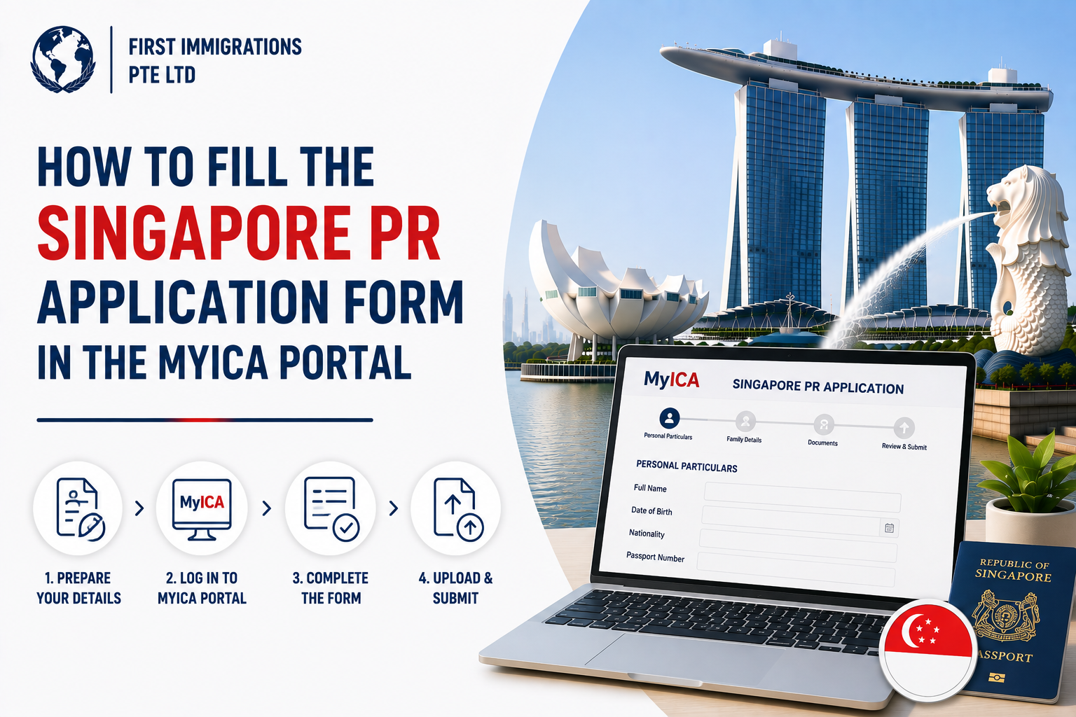 How to Fill the Singapore PR Application Form in the MyICA Portal